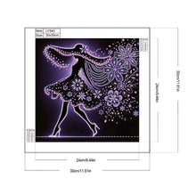 Load image into Gallery viewer, Diamond Painting - Partial Special Shaped - Elegant Lady (30*30CM)
