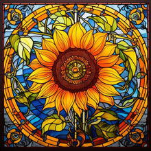 Load image into Gallery viewer, 4pcs Square Diamond Painting Set - Sunflower (30*30CM)
