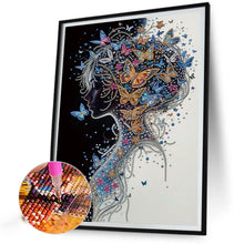 Load image into Gallery viewer, Diamond Painting - Partial Special Shaped - Butterfly Woman (30*40CM)
