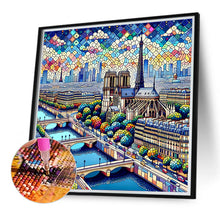 Load image into Gallery viewer, Diamond Painting - Full Round - Eiffel Tower During The Day (40*40CM)

