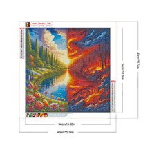 Load image into Gallery viewer, Diamond Painting - Full Round - Landscape Rebirth And War (40*40CM)
