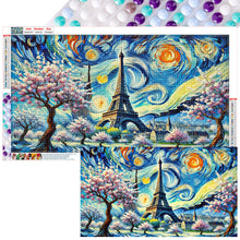 Load image into Gallery viewer, Diamond Painting - Full Round - Eiffel Tower In Spring (70*40CM)
