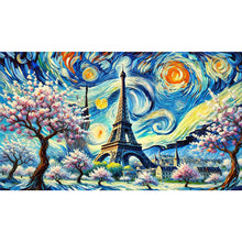 Load image into Gallery viewer, Diamond Painting - Full Round - Eiffel Tower In Spring (70*40CM)
