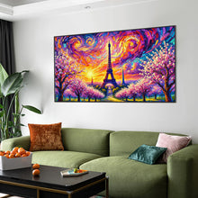 Load image into Gallery viewer, Diamond Painting - Full Round - Eiffel Tower At Sunrise (70*40CM)
