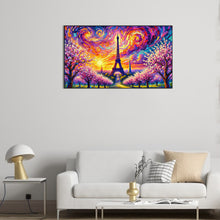 Load image into Gallery viewer, Diamond Painting - Full Round - Eiffel Tower At Sunrise (70*40CM)
