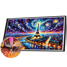 Load image into Gallery viewer, Diamond Painting - Full Round - Eiffel Tower At Night (70*40CM)
