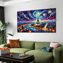 Load image into Gallery viewer, Diamond Painting - Full Round - Eiffel Tower At Night (70*40CM)
