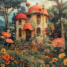 Load image into Gallery viewer, Diamond Painting - Full Square - Mushroom Hut (40*40CM)
