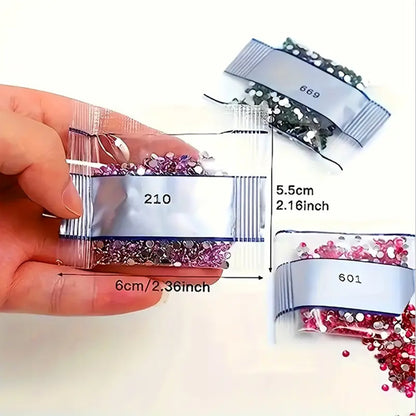 10000Pcs Diamond Painting Beads 20 Colors DIY Round Diamond Art Kit for Adults