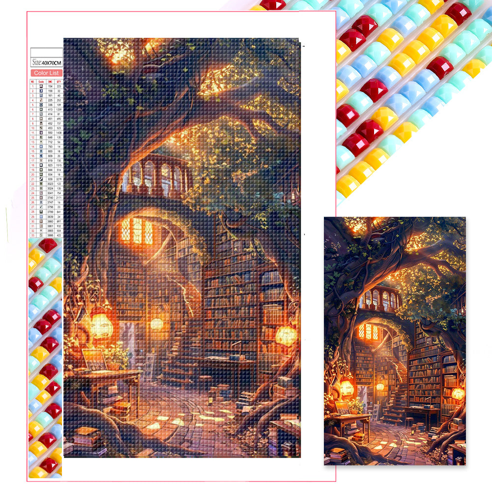 Diamond Painting - Full Square - Bookstore (40*70CM)