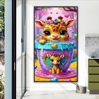 Diamond Painting - Full Square - Cute Giraffe (40*70CM)
