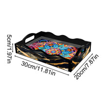 Load image into Gallery viewer, Acrylic Animals Rectangular Diamond Decorative Serving Tray for Countertop Decor
