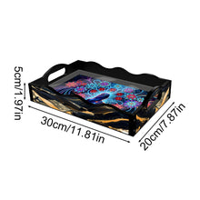 Load image into Gallery viewer, Acrylic Animals Rectangular Diamond Decorative Serving Tray for Countertop Decor
