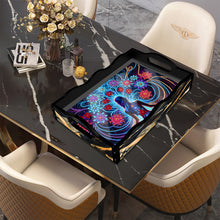 Load image into Gallery viewer, Acrylic Animals Rectangular Diamond Decorative Serving Tray for Countertop Decor
