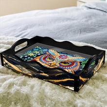 Load image into Gallery viewer, Acrylic Animals Rectangular Diamond Decorative Serving Tray for Countertop Decor
