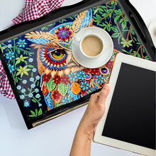 Load image into Gallery viewer, Acrylic Animals Rectangular Diamond Decorative Serving Tray for Countertop Decor
