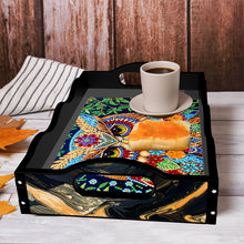 Load image into Gallery viewer, Acrylic Animals Rectangular Diamond Decorative Serving Tray for Countertop Decor
