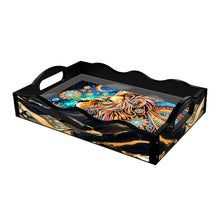 Load image into Gallery viewer, Acrylic Animals Rectangular Diamond Decorative Serving Tray for Countertop Decor
