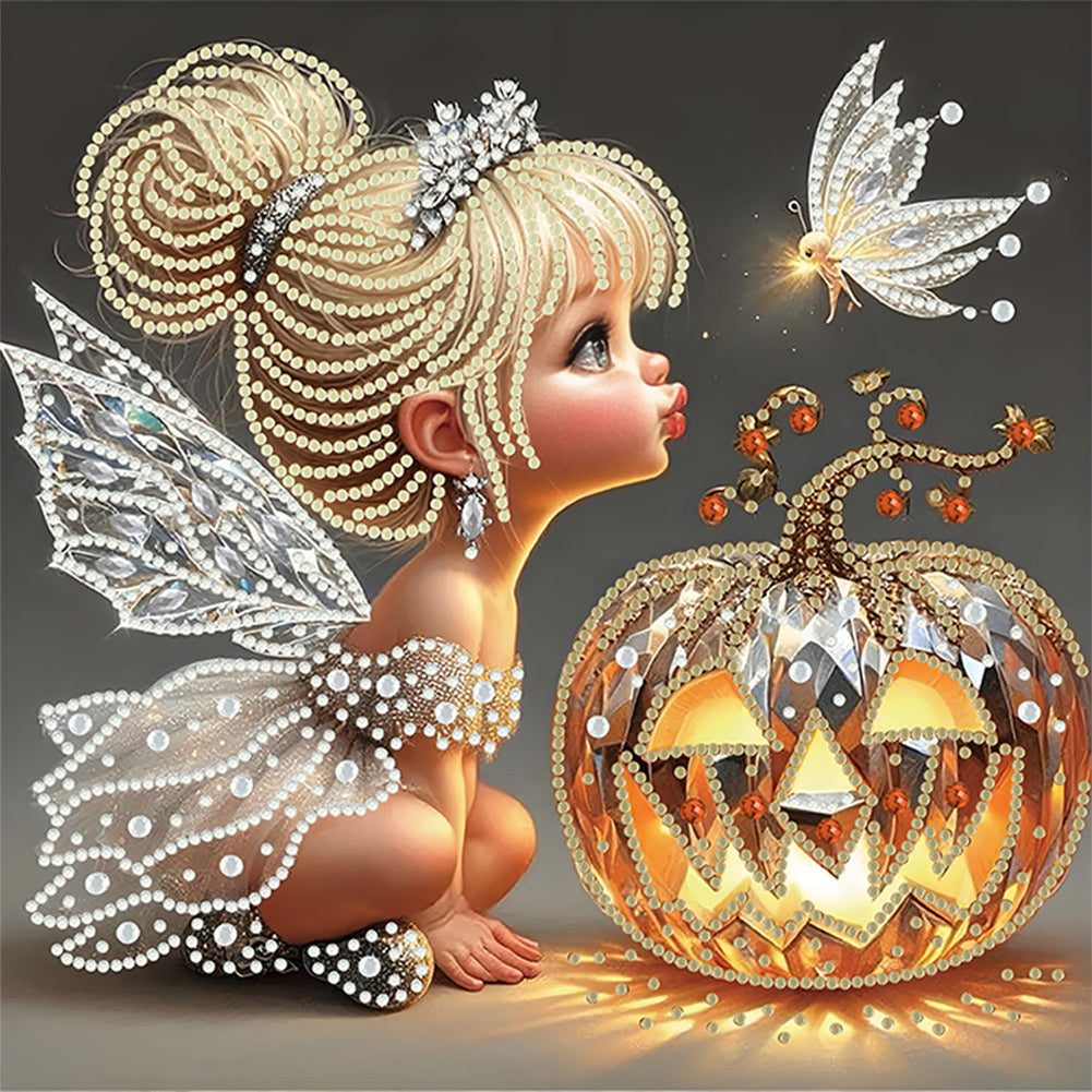 Diamond Painting - Partial Special Shaped - Elf Girl (30*30CM)
