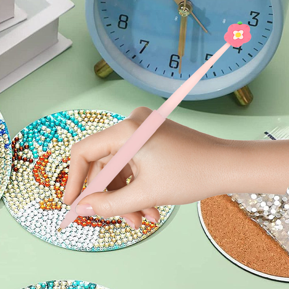 Cartoon Diamond Painting Pen Diamond Art Drill Pen with 6 Pen Tips DIY Supplies