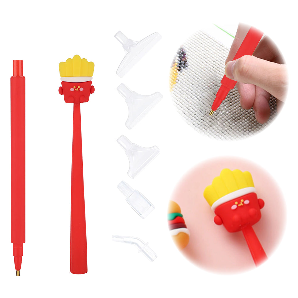Cartoon Diamond Painting Pen Diamond Art Drill Pen with 6 Pen Tips DIY Supplies