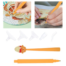 Load image into Gallery viewer, Cartoon Diamond Painting Pen Diamond Art Drill Pen with 6 Pen Tips DIY Supplies

