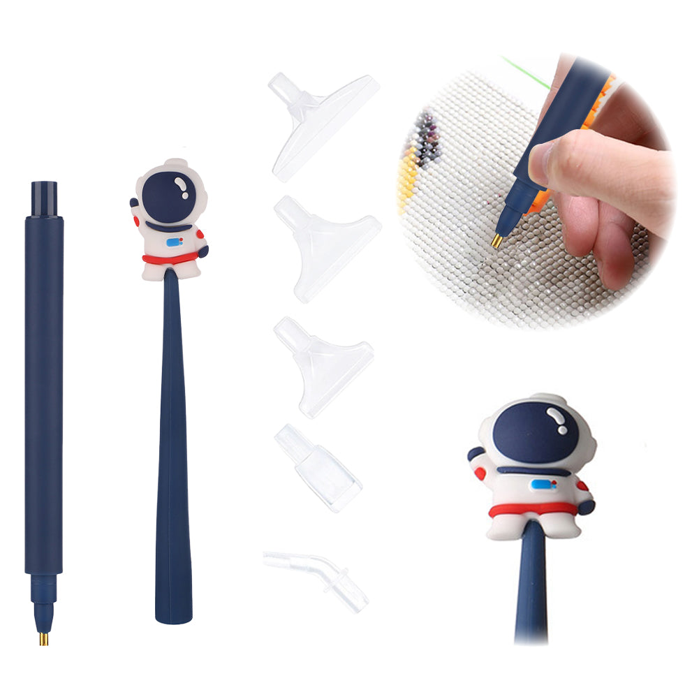 Cartoon Diamond Painting Pen Diamond Art Drill Pen with 6 Pen Tips DIY Supplies