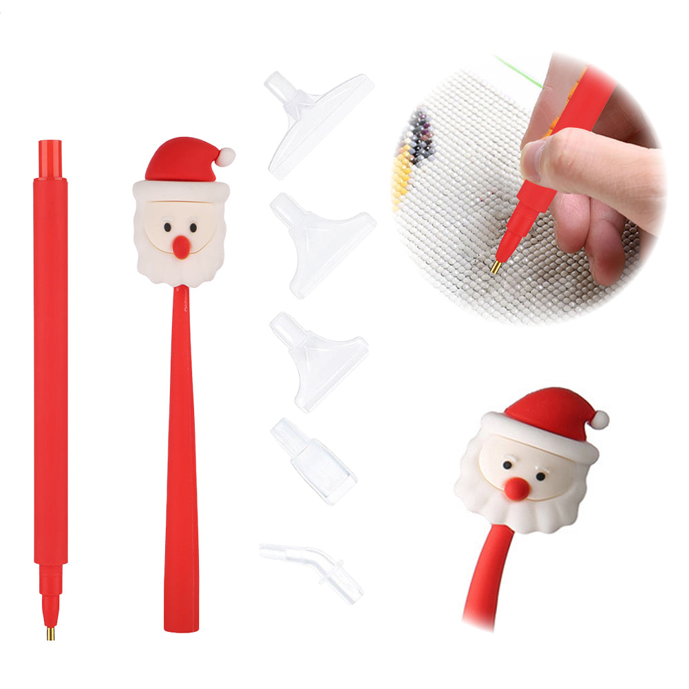 Cartoon Diamond Painting Pen Diamond Art Drill Pen with 6 Pen Tips DIY Supplies