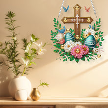 Load image into Gallery viewer, Cross Diamond Painting Hanging Pendant Rhinestone Diamond Art Window Pendants
