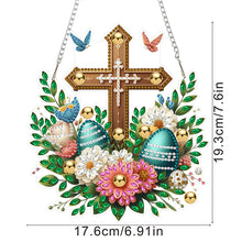 Load image into Gallery viewer, Cross Diamond Painting Hanging Pendant Rhinestone Diamond Art Window Pendants
