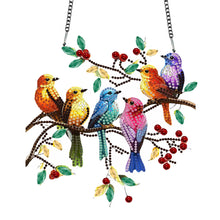 Load image into Gallery viewer, Bird Diamond Painting Hanging Pendant Rhinestone Diamond Art Window Pendants
