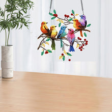 Load image into Gallery viewer, Bird Diamond Painting Hanging Pendant Rhinestone Diamond Art Window Pendants

