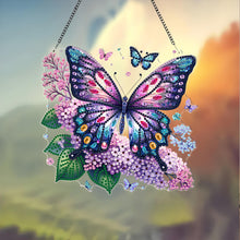 Load image into Gallery viewer, Butterfly Diamond Painting Hanging Pendant Rhinestone Diamond Art Window Pendant
