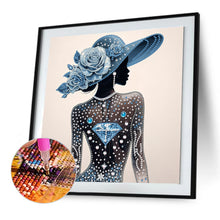 Load image into Gallery viewer, Diamond Painting - Partial Special Shaped - Elegant Lady (30*30CM)

