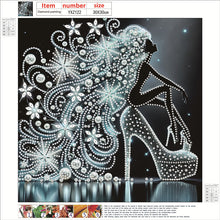 Load image into Gallery viewer, Diamond Painting - Partial Special Shaped - Elegant Lady (30*30CM)
