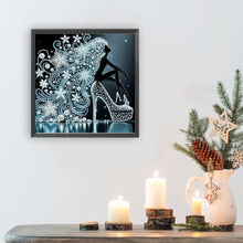 Load image into Gallery viewer, Diamond Painting - Partial Special Shaped - Elegant Lady (30*30CM)
