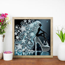 Load image into Gallery viewer, Diamond Painting - Partial Special Shaped - Elegant Lady (30*30CM)
