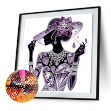 Load image into Gallery viewer, Diamond Painting - Partial Special Shaped - Elegant Lady (30*30CM)
