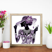 Load image into Gallery viewer, Diamond Painting - Partial Special Shaped - Elegant Lady (30*30CM)
