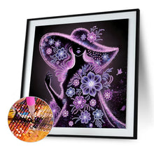Load image into Gallery viewer, Diamond Painting - Partial Special Shaped - Elegant Lady (30*30CM)
