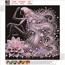 Load image into Gallery viewer, Diamond Painting - Partial Special Shaped - Elegant Lady (30*30CM)
