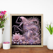 Load image into Gallery viewer, Diamond Painting - Partial Special Shaped - Elegant Lady (30*30CM)
