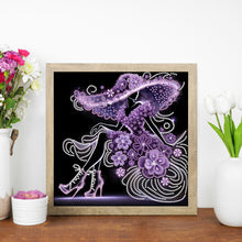Load image into Gallery viewer, Diamond Painting - Partial Special Shaped - Elegant Lady (30*30CM)
