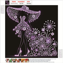 Load image into Gallery viewer, Diamond Painting - Partial Special Shaped - Elegant Lady (30*30CM)

