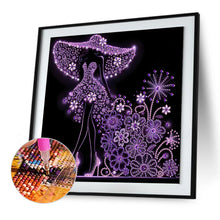 Load image into Gallery viewer, Diamond Painting - Partial Special Shaped - Elegant Lady (30*30CM)

