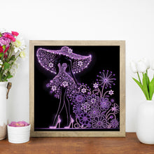 Load image into Gallery viewer, Diamond Painting - Partial Special Shaped - Elegant Lady (30*30CM)
