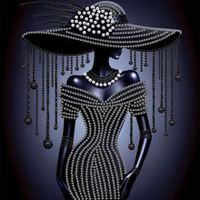 Load image into Gallery viewer, Diamond Painting - Partial Special Shaped - Elegant Lady (30*30CM)
