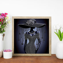 Load image into Gallery viewer, Diamond Painting - Partial Special Shaped - Elegant Lady (30*30CM)
