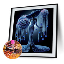 Load image into Gallery viewer, Diamond Painting - Partial Special Shaped - Elegant Lady (30*30CM)
