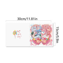 Load image into Gallery viewer, 6PCS DIY Diamond Art Greeting Cards Creative Birthday Card Kit Gifts (Cartoon)
